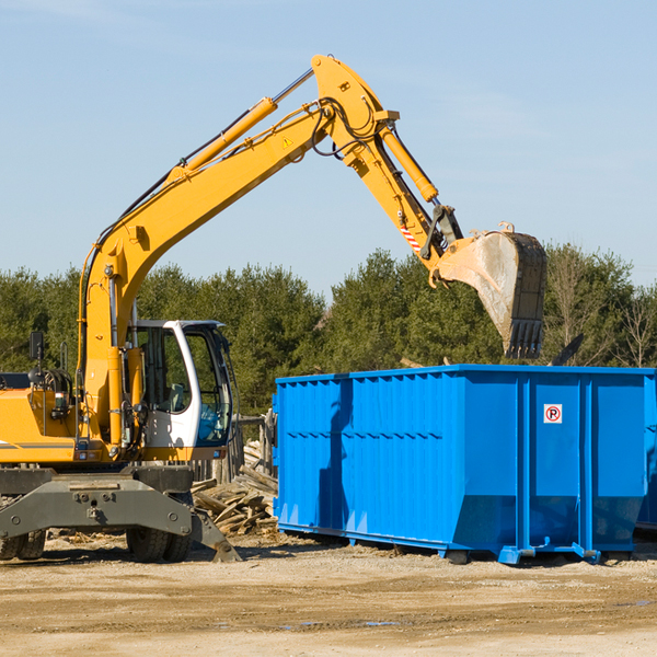 what size residential dumpster rentals are available in Rexford